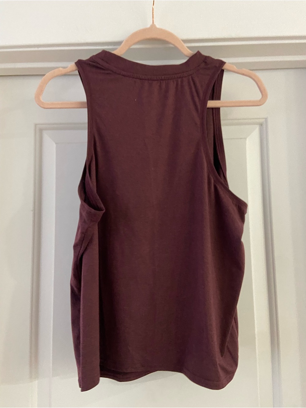 Quince Sleeveless Crewneck and Semi Crop Tank - Plum - Picture 2 of 3